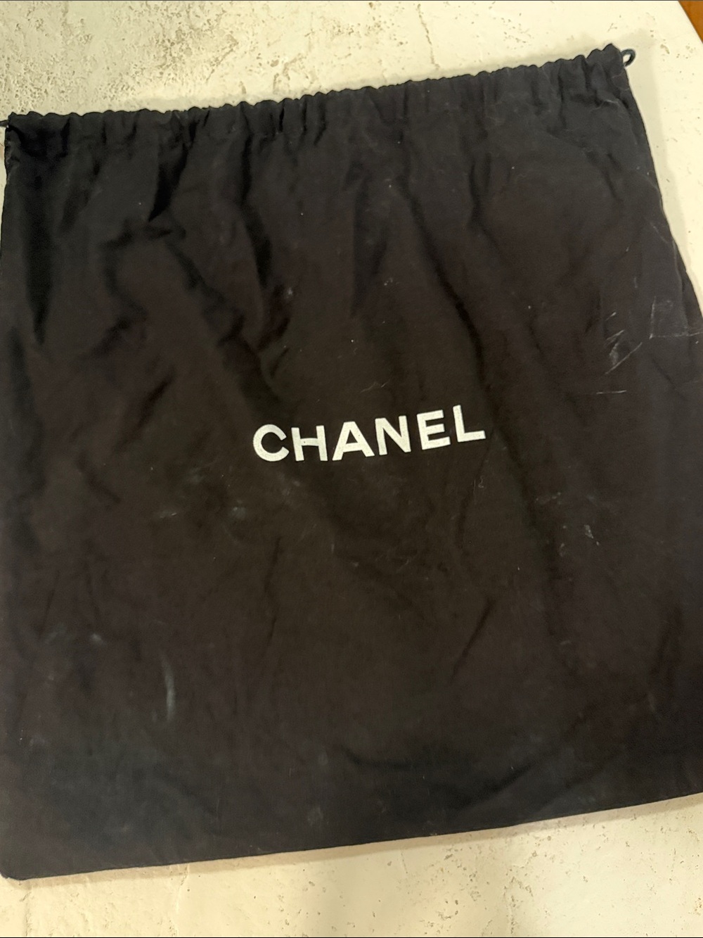 CHANEL Black Frame Bag with duster and authenticity card